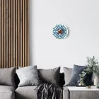 Mini Ellepì "Maioliche" flat lampshade, ideal for pendant and wall lamps or string lights, 24 cm diameter - Made in Italy