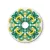 Mini Ellepì "Maioliche" flat lampshade, ideal for pendant and wall lamps or string lights, 24 cm diameter - Made in Italy