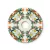 Mini Ellepì "Maioliche" flat lampshade, ideal for pendant and wall lamps or string lights, 24 cm diameter - Made in Italy
