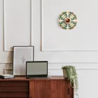 Mini Ellepì "Maioliche" flat lampshade, ideal for pendant and wall lamps or string lights, 24 cm diameter - Made in Italy