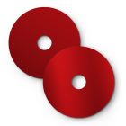 Mini Ellepì "Solid Color" flat lampshade, ideal for pendant and wall lamps or light chains, 24 cm diameter - Made in Italy