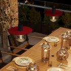 Mini Ellepì "Solid Color" flat lampshade, ideal for pendant and wall lamps or light chains, 24 cm diameter - Made in Italy