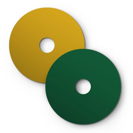 Mini Ellepì "Solid Color" flat lampshade, ideal for pendant and wall lamps or light chains, 24 cm diameter - Made in Italy