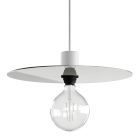 Oversize Ellepì flat lampshade made of Dibond for outdoor pendant lamps, diameter 40 cm - Made in Italy