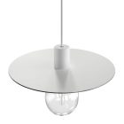 Oversize Ellepì flat lampshade made of Dibond for outdoor pendant lamps, diameter 40 cm - Made in Italy