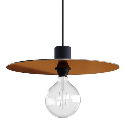Oversize Ellepì flat lampshade made of Dibond for outdoor pendant lamps, diameter 40 cm - Made in Italy