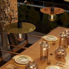 Oversize Ellepì flat lampshade made of Dibond for outdoor pendant lamps, diameter 40 cm - Made in Italy