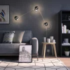 Silver Half Sphere Globe G125 LED bulb 7W 750Lm E27 2700K adjustable