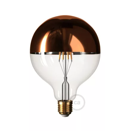  Copper hemisphere G125 LED bulb 7W 806Lm E27 2700K adjustable
