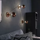  Copper hemisphere G125 LED bulb 7W 806Lm E27 2700K adjustable