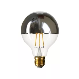    Silver Half Sphere Globe G95 LED bulb 7W 730Lm E27 2700K adjustable