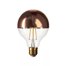    Copper hemisphere G95 LED bulb 7W 730Lm E27 2700K adjustable