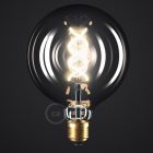LED smoked bulb - Globe G125 curved spiral filament - 5 W 120 lm E27 1800 K dimmable