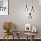 LED smoked bulb - Globe G125 curved spiral filament - 5 W 120 lm E27 1800 K dimmable