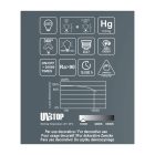 LED smoked bulb - Globe G125 curved spiral filament - 5 W 120 lm E27 1800 K dimmable