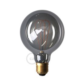   LED smoked bulb - Globe G95 curved double loop filament - 5 W 120 lm E27 1800 K dimmable