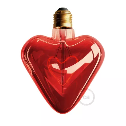LED bulb - Red Heart - 5W 150Lm E27 2000K Dimmable
