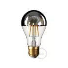 Silver Half Sphere Drop A60 LED Bulb 7W E27 Dimmable 2700K