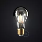 Silver Half Sphere Drop A60 LED Bulb 7W E27 Dimmable 2700K