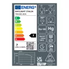 Silver Half Sphere Drop A60 LED Bulb 7W E27 Dimmable 2700K