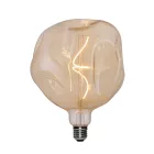 LED Gold Bumped bulb Globe G180 spiral filament 5W 250Lm E27 1800K Dimmable