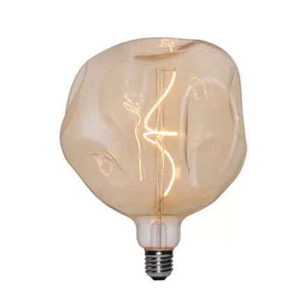 LED Gold Bumped bulb Globe G180 spiral filament 5W 250Lm E27 1800K Dimmable