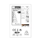  Golden hemisphere G125 LED bulb 7W 806Lm E27 2700K adjustable