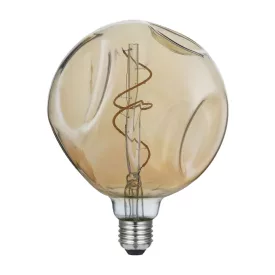   LED bulb sphere G140 embossed gold spiral filament 5W 250Lm E27 1800K dimmable