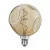 LED bulb sphere G140 embossed gold spiral filament 5W 250Lm E27 1800K dimmable