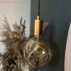 LED bulb sphere G140 embossed gold spiral filament 5W 250Lm E27 1800K dimmable
