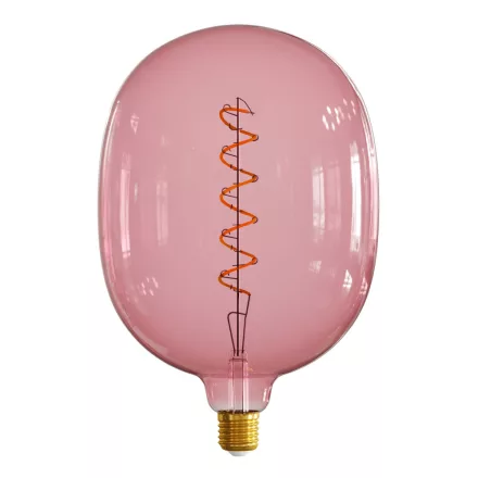  Egg Berry red XXL bulb, pastel line, spiral filament, 5W 230Lm E27 1800K adjustable