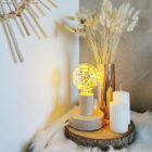 LED Globe G95 bulb - A thousand Lights Gold 2 W 40 Lm E27 2000 K