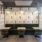 Large painted iron plate for suspension, 40 cm diameter - Made in Italy