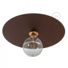 Large painted iron plate for suspension, 40 cm diameter - Made in Italy