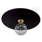 Large painted iron plate for suspension, 40 cm diameter - Made in Italy