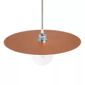   Large painted iron plate for suspension, 40 cm diameter - Made in Italy