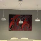 Ceramic lampshade Cup, Materia collection - Made in Italy