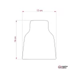 Ceramic lampshade Frame, Materia collection - Made in Italy