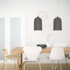 Bell XL ceramic lampshade for hanging - Made in Italy