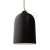  BELL XL CERAMIC LAMP SHADE FOR SUSPENSION - MADE IN ITALY BLACK