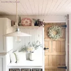 Ceramic lampshade for hanging - Made in Italy