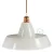 Industrial ceramic lampshade for suspension - Made in Italy