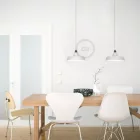 Industrial ceramic lampshade for suspension - Made in Italy