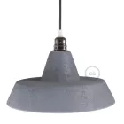 Industrial ceramic lampshade for suspension - Made in Italy