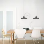 Industrial ceramic lampshade for suspension - Made in Italy