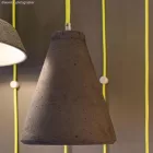 Industrial ceramic lampshade for suspension - Made in Italy