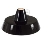 Industrial ceramic lampshade for suspension - Made in Italy