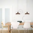 Industrial ceramic lampshade for suspension - Made in Italy