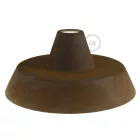 Industrial ceramic lampshade for suspension - Made in Italy