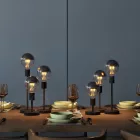 Metal extension tube for pendant or table lamps